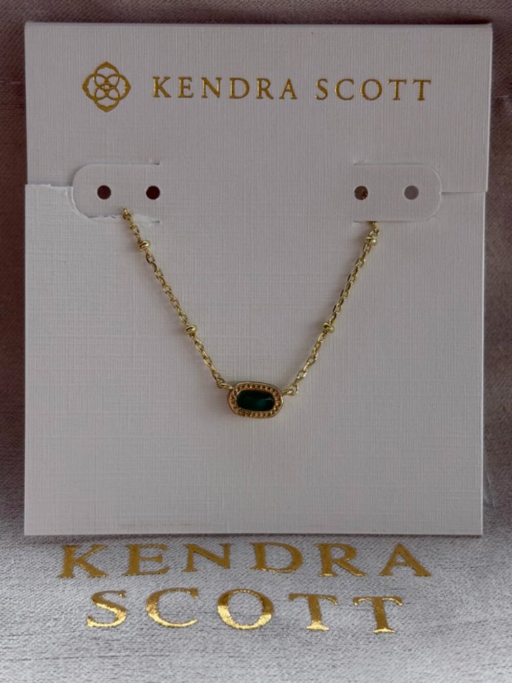 Kendra Scot Black Pendant Necklace